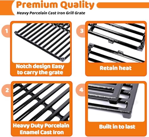 Spirit E 310 Grill Parts Replacement for Weber 7636 7638 Grill Grates (17.5" x 23.81" -7638 7636 Spirit 300)