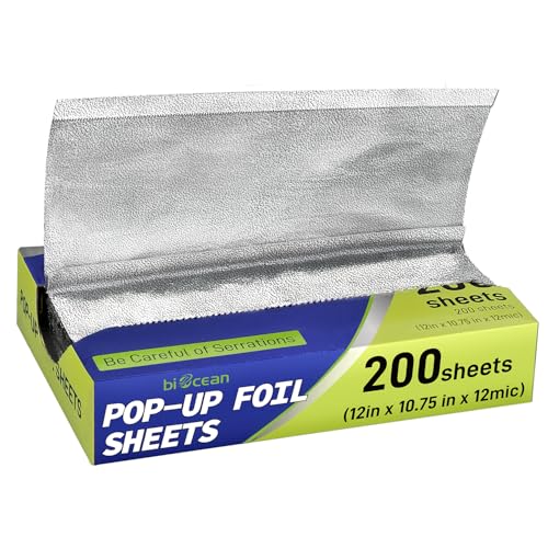 200 Pre Cut Aluminum Foil Sheets (200 Count)