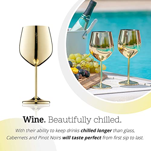 Stainless Steel Wine Glass (2 Count)