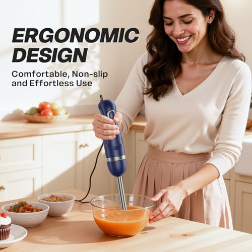 Immersion Blender Corded 400W (Navy Blue / single)