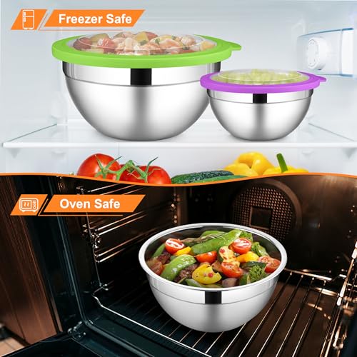 Mixing Bowls with Visible Lid Sets of 6 (12 Count)