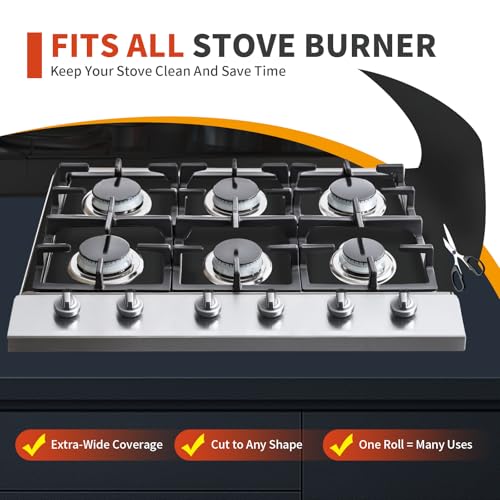 Large Roll Up Oven Liners (Black / 75"L x 17"W)