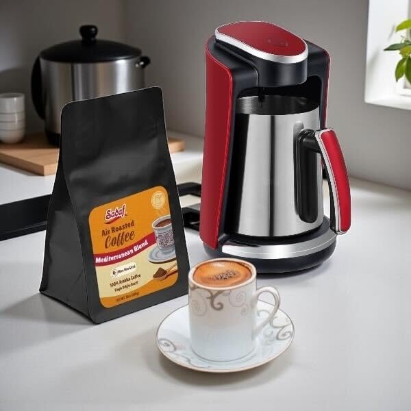 One Touch Mediterranean Coffee Maker (Red)