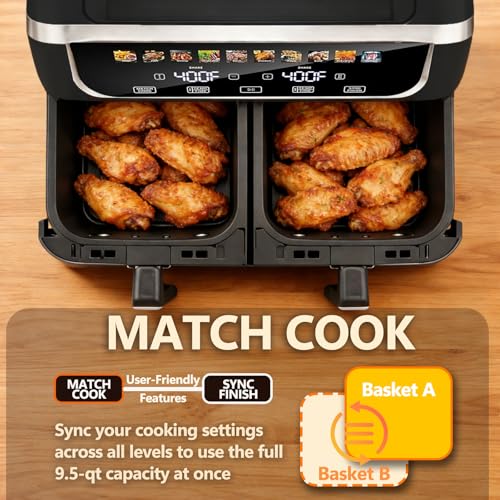 9.5 Qt Dual Basket Air Fryer