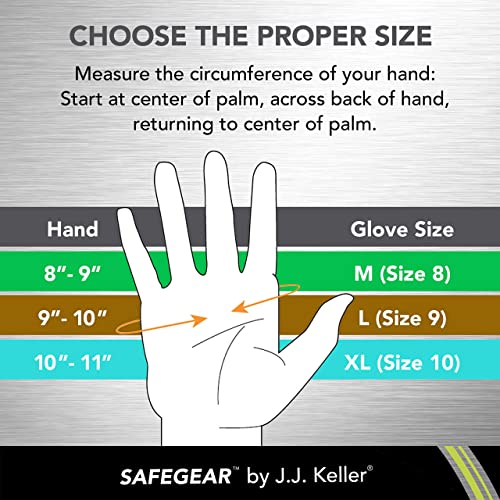 SAFEGEAR X Large Cowhide Leather Work Gloves with Keystone Thumb (3 Count)