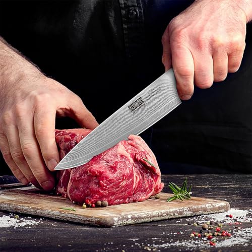 Damascus Chef Knife 8" (8 Inch Chef Knife)