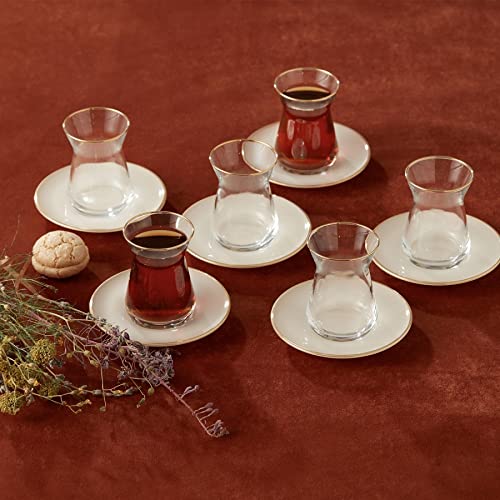 Retro Beige 6 Person Tea Set (Small / Retro Beige)