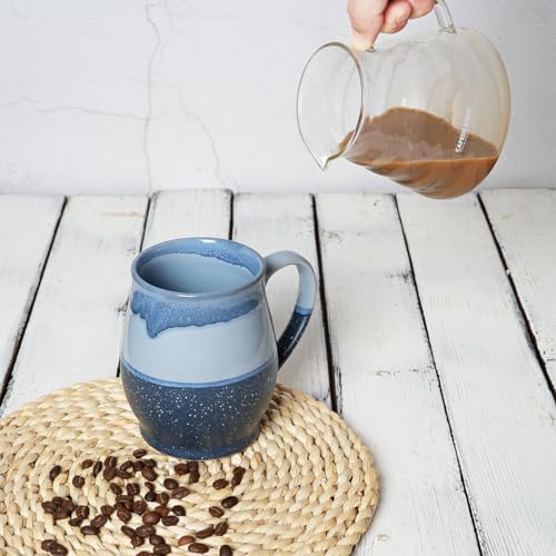 Extra Large Ceramic Coffee Mug (Blue)