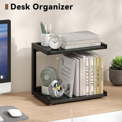 Kitchen Counter Shelf Organizer (Black / Small)