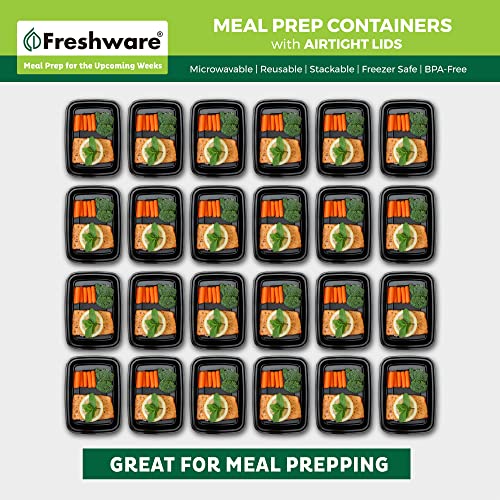 Meal Prep Containers [50 Pack] 1 Compartment with Lids (28OZ-50PK)
