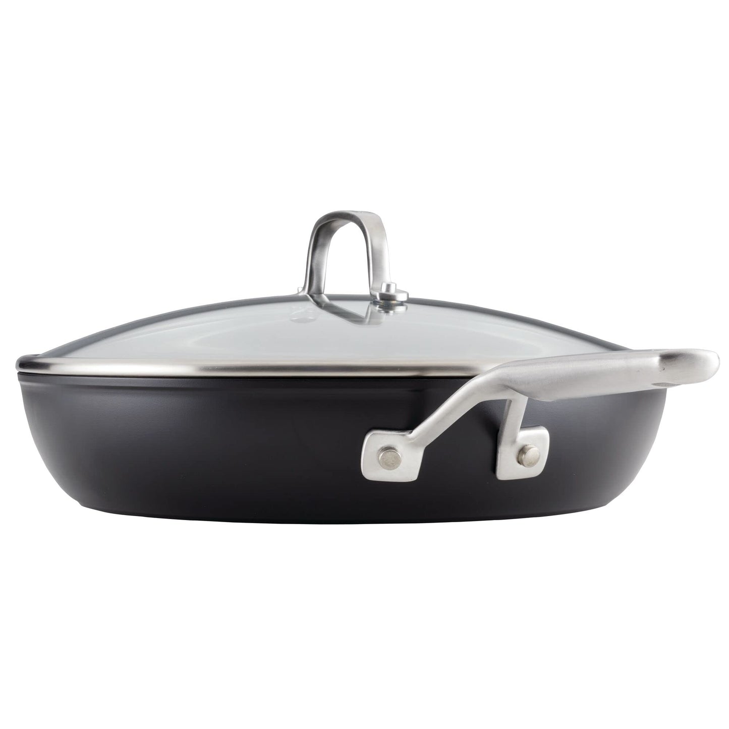 Hard Anodized Induction Nonstick Frying Pan Set With Lid (Skillet Set (3 Piece))
