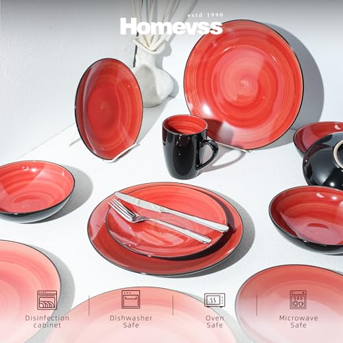 Stoneware Sonoma 16pc Dinnerware Set (16pc Set / Red)