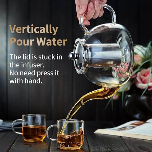 Glass Teapot with Infuser (Clear / 60OZ)