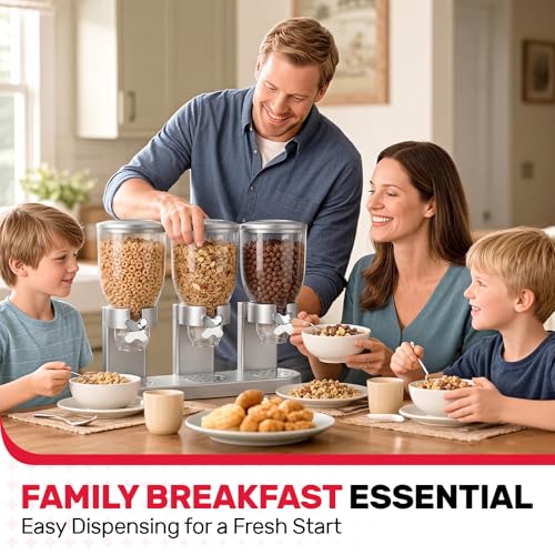 Triple Cereal Dispenser (Triple 6L Sliver)
