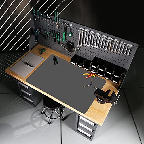 27.6x19.5in 2mm Silicone Mats for Kitchen Counter (Gray / 27.6"L x 19.5"W)