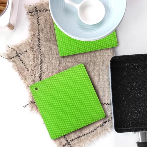 Silicone Square Trivets Mat (Green)