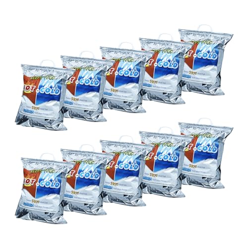 Hot and Cold Insulated Bags for Food Delivery (Large (Meal and Grocery Size))