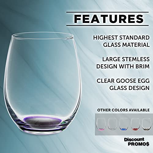 Stemless Wine Glasses in Bulk by ARC Perfection (10 Count)