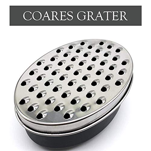 Cheese Grater Citrus Lemon Zester with Food Storage Container & Lid