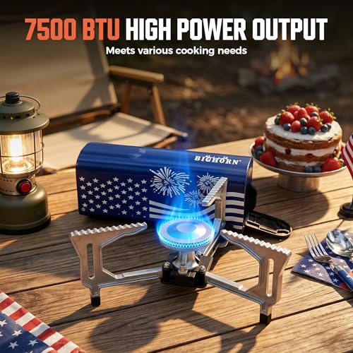 OUTDOORS Butane Camping Stove (Blue)