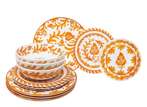 Luxury Melamine 12 Piece Dinnerwear Set