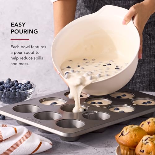 Universal Nesting Plastic Mixing Bowls (Porcelain / Set of 3)