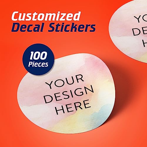 100 Custom Vinyl Stickers (100 Count)