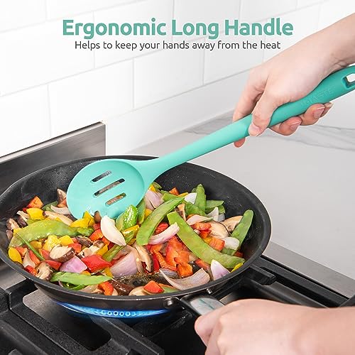 Silicone Spoons Set of 2 (Aqua Sky)