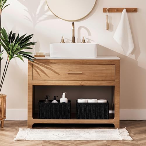 3 Pack Wicker Basket (Rectangular- 3pack 13.4"×8.3"×7.1" / Black)