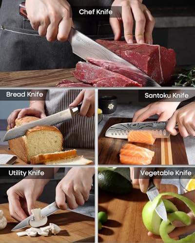 Knife Set 5PCS Kitchen Knife Set without Block