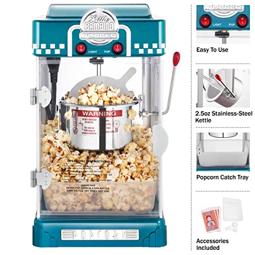 Popcorn Little Bambino 2.5oz Popcorn Machine (Blue)