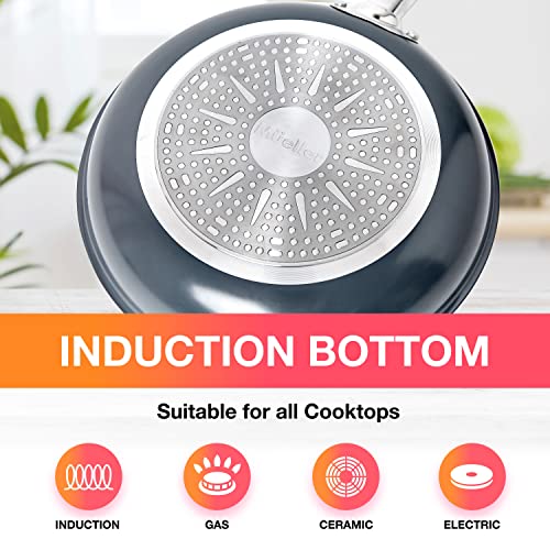 Mueller Sapphire UltraClad Kitchen Induction Pots and Pans Set (24 Piece / Sapphire)