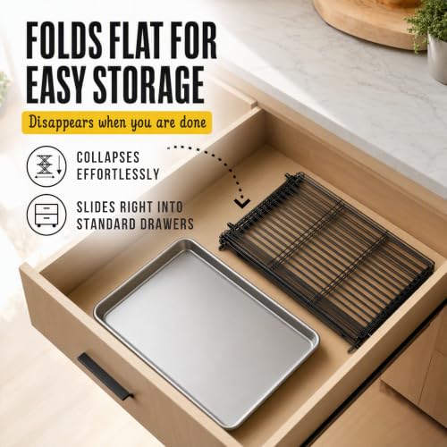 Collapsible Cooling Racks (2/3/4-Tier Adjustable / 4-Tier Collapsible)