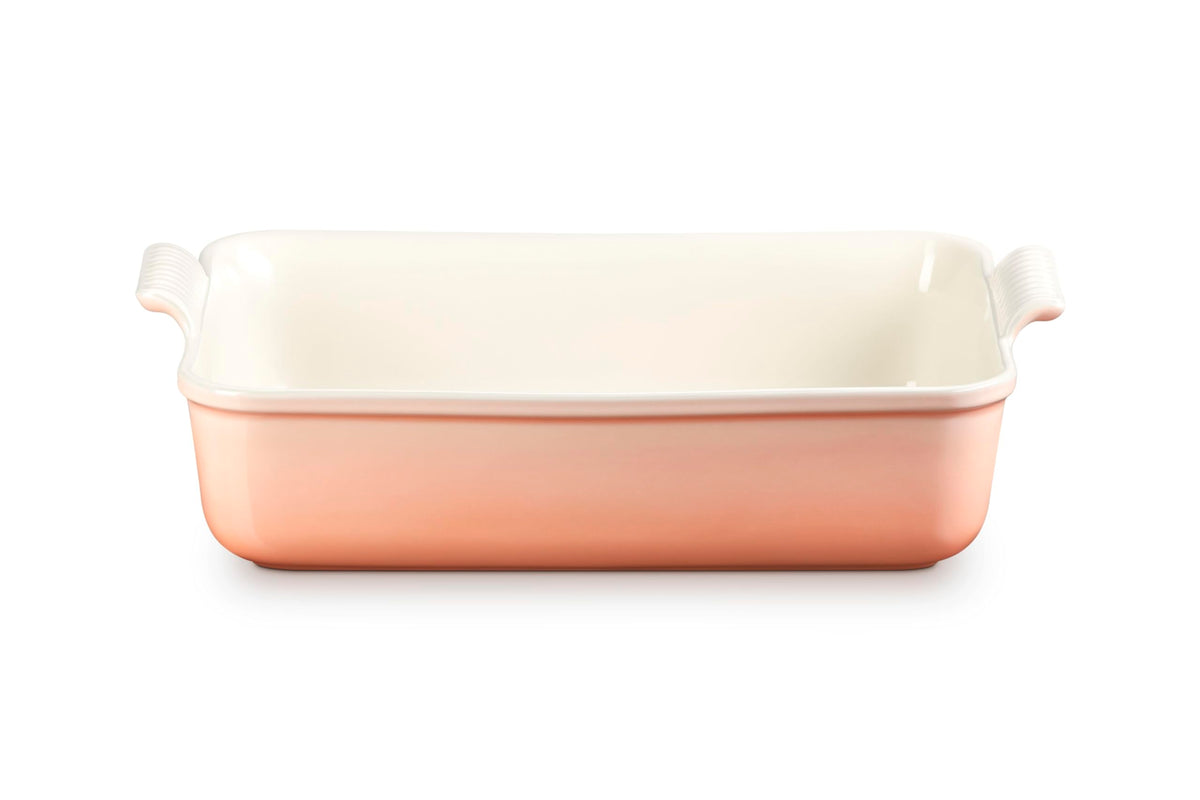 Stoneware Deep Rectangular Lasagna Dish (Peche)