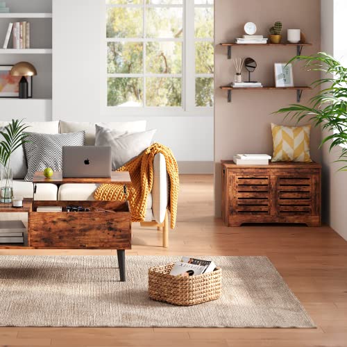 Long Wall Shelves (Rustic Brown / 31.5 Inch)