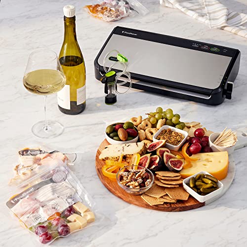 FM2435 Manual Food Vacuum Sealer System (Black/Silver / Vacuum Sealer)