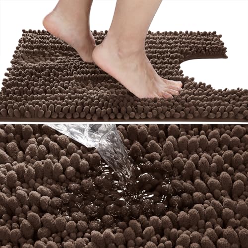 Toilet Rug U Shaped Washable 24x24 Inch