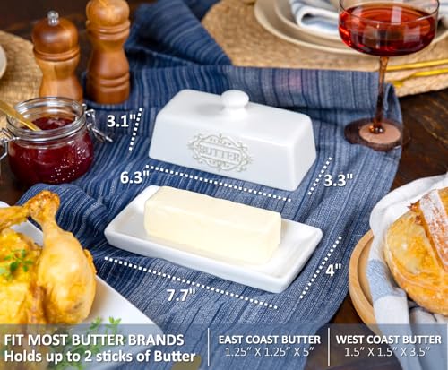 Ceramic Butter Dish with Lid
