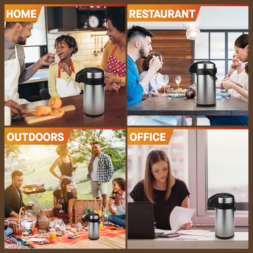 Airpot Coffee Dispenser with Pump (140 Ounces / 1 Pack)
