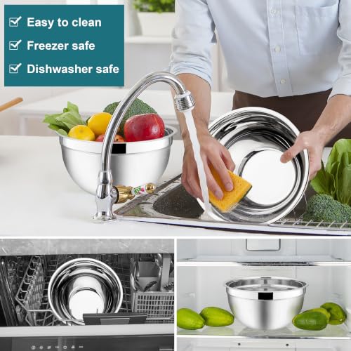 Mixing Bowls with Lids Set (3 Count)