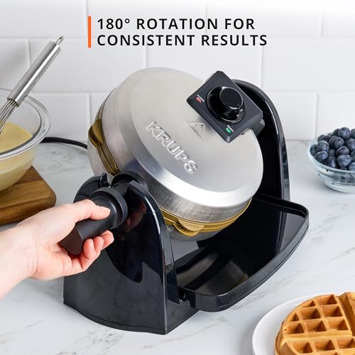 Waffle Maker Rotating Belgian Waffle Maker (Rotating Waffle Maker - Ceramic Plates)