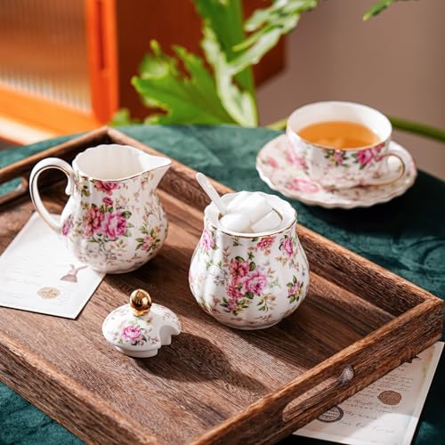Ceramic Sugar and Creamer Set