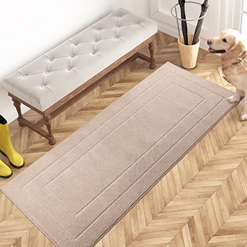 Hallway Runner Rug (Beige / 24" X 59" (Runner))
