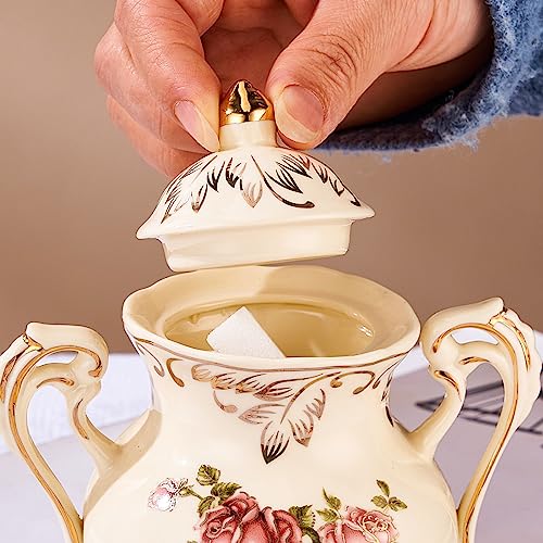 Ceramic Sugar and Creamer Set