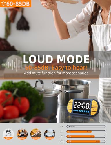 Magnetic Digital Kitchen Timer for Classroom Countdown