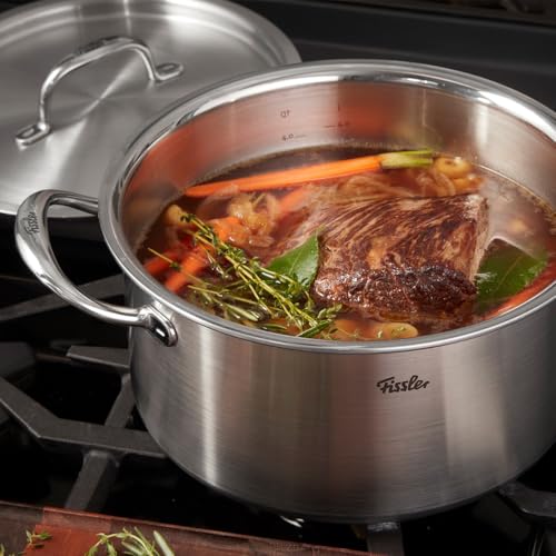 M5 Pro-Ply 5-ply Stainless Steel Stockpot, 6 Quart, with Metal Lid