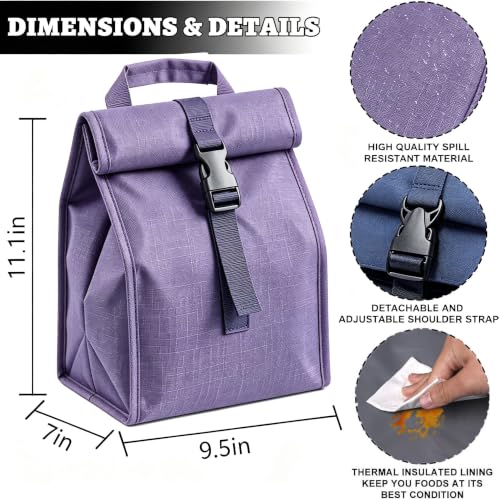 Insulated Foldable Lunch Bag (Denim Blue(Hard Fabric))