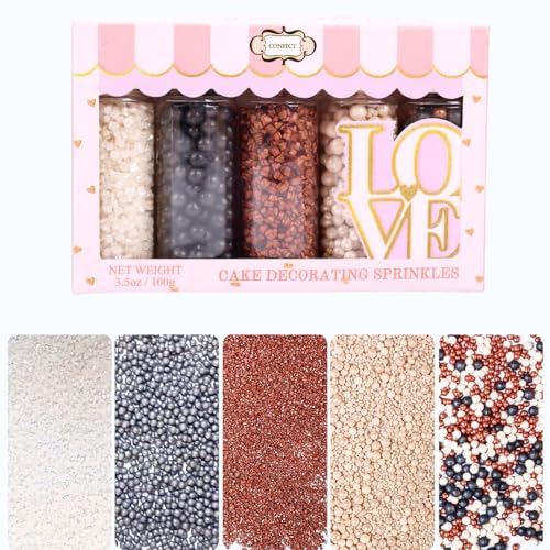 Sprinkles Confect Sprinkles for Cakes & Cupcakes Decoration Assorted pack of 5 Starry Night Mix Black (5 Ounce)