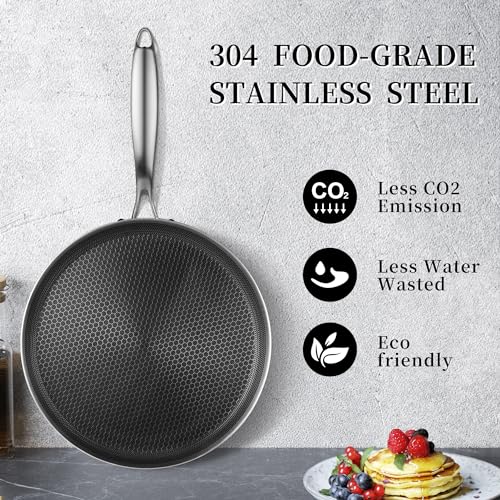 12 Inch Stainless Steel Crepe Pan (12inch)