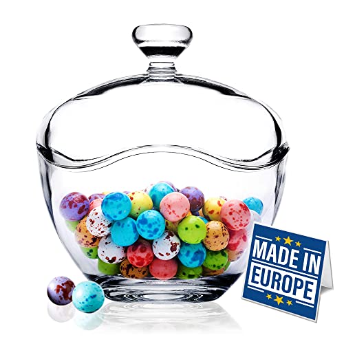 13.5 oz Glass Candy Jars for Candy Buffet with Lid